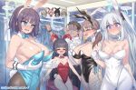  ... 1boy 4girls :d ? akane_(blue_archive) akane_(blue_archive)_(cosplay) akane_(bunny)_(blue_archive) animal_ears areola_slip asuna_(blue_archive) asuna_(blue_archive)_(cosplay) asuna_(bunny)_(blue_archive) bare_shoulders black_hair black_leotard blonde_hair blue_archive blue_eyes blue_halo blue_leotard blunt_bangs blush bow bowtie breast_conscious breast_envy breasts breasts_out brown_hair changing_room cleavage closed_eyes collarbone commentary_request cosplay covered_navel detached_collar dot_mouth embarrassed fake_animal_ears fishnets glasses gloves green_halo grey_halo hair_bow hair_ribbon hairband halo highleg indoors karin_(blue_archive) karin_(blue_archive)_(cosplay) karin_(bunny)_(blue_archive) large_breasts leotard long_hair looking_at_viewer mimonel miyako_(blue_archive) miyu_(blue_archive) moe_(blue_archive) multiple_girls neru_(blue_archive) neru_(blue_archive)_(cosplay) neru_(bunny)_(blue_archive) nipple_slip nipples nose_blush one_side_up open_mouth oversized_breast_cup pantyhose playboy_bunny purple_eyes rabbit_ears rabbit_tail rain red_leotard revision ribbon saki_(blue_archive) sensei_(blue_archive) short_hair sitting small_breasts smile spoken_character spoken_ellipsis strapless strapless_leotard sweat tail twintails v-shaped_eyebrows very_long_hair white_leotard white_pantyhose wide-eyed wrist_cuffs yellow_halo 