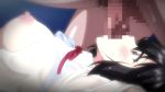  1girl animated animated_gif black_hair breasts censored fellatio nuresuke_jk_amayadori_rape oral wet wet_clothes 