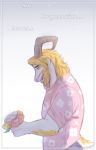  anthro asgore_dreemurr beard boss_monster bouquet caprine darkriallet dialogue english_text facial_hair flower horn long_ears mammal plant solo text undertale video_games 