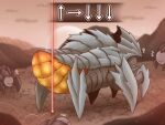 ambiguous_gender arrow_sign arthropod belly feral grey_shell group helldivers helldivers_(chrager) hi_res orange_belly shell terminid vavacung