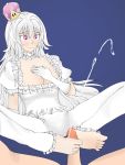  barefoot blush booette cum cum_on_feet cum_on_soles cum_on_toes ejaculation embarrassed feet footjob long_hair penis pink_eyes shy soles toes uncensored white_hair 