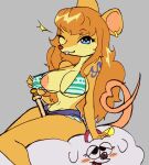 anthro areola biped breasts clothed clothing female female_anthro flashing flashing_breasts hi_res mammal mouse murid murine nami_(one_piece) nipples one_piece rodent skimpy solo sunnyhoneybone