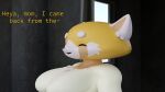 3d_(artwork) aggretsuko ailurid anthro blender_(software) digital_media_(artwork) female group hi_res male male/female mammal red_panda retsuko s1m0n sanrio smile smiling_at_another solo trio