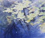  day highres light lily_pad original painting_(medium) plant reflection reflective_water shadow still_life sunlight traditional_media water watercolor_(medium) yu_grassbird 