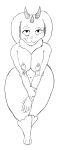  alice breasts horned_bunny nipple_piercing nipples nude piercing remwithpen wide_hips 