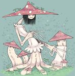 2019 3_fingers absurd_res ambiguous_gender black_hair clothing colored dot_eyes elemental_creature elemental_humanoid eyes_closed female fingers fungi_fauna fungi_humanoid fungus graskip grass green_background group hair hat headgear headwear hi_res humanoid larger_female leaf long_hair mushroom mushroom_cap mushroom_humanoid nature nature_background pattern_clothing pattern_hat pattern_headgear pattern_headwear plant pseudo_hat red_clothing red_hat red_headwear shaded simple_background size_difference smile spots spotted_clothing spotted_hat spotted_headgear spotted_headwear walking white_body white_spots