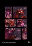  comic conditional_dnp dragon english_text fangs female fight fire hi_res kayla-na male malefor spyro_the_dragon text video_games 