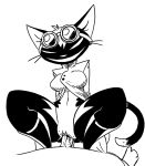  2018 anthro black_and_white black_fur boots bottomless breasts cat clothed clothing crouching digital_media_(artwork) duo erection eyewear feline female female_focus female_penetrated footwear fur goggles grin hi_res human human_penetrating_anthro interspecies knee_boots lab_coat looking_at_viewer magnificatz male male/female male_penetrating mammal medium_breasts monochrome multicolored_fur nina_(magnificatz) nude penetration penis pussy redout sex simple_background smile solo_focus squat_position two_tone_fur vaginal vaginal_penetration whiskers white_background white_fur 