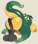  2018 absurd_res anthro anus big_breasts big_butt breasts butt butt_grab conditional_dnp disembodied_penis dragon duo faceless_male female female_focus green_scales hand_on_butt hi_res hot_dogging huge_breasts huge_butt humanoid_penis jasper_(kazeattor) looking_back male male/female open_mouth penis scales scalie sex side_boob signature smile solo_focus tingtongten tongue vein veiny_penis wings yellow_scales yellow_wings 