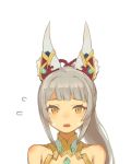  alternate_hairstyle animal_ears blush cat_ears lobsterbaby99 long_hair looking_at_viewer niyah ponytail simple_background solo spoilers white_background xenoblade_(series) xenoblade_2 yellow_eyes 
