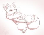  2018 blush digital_media_(artwork) female feral fur mammal masturbation nintendo open_mouth pok&eacute;mon pok&eacute;mon_(species) pussy pussy_juice rymherdier simple_background solo vaginal vaginal_masturbation video_games white_background zorua 