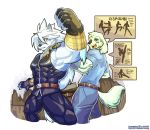  2018 absurd_res anthro belt biceps canine cheong_hwan clothed clothing digital_media_(artwork) dog fingerless_gloves fur gloves hair hi_res male mammal muscular muscular_male simple_background wolf wolfmalro 