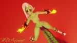  2018 3d_(artwork) ahegao alien bdanimare breasts clothing digital_media_(artwork) female footwear gloves green_skin hair humanoid large_penetration looking_pleasured lord_dominator not_furry nude penetration pussy solo tentacles wander_over_yonder 