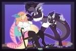  chair clothing crysta_(toaofspace) crystal dragon feathered_dragon feathers feedism force_feeding forced legwear melissa_(mintjello) thigh_highs touchofsnow 