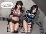  2girls bdsm bondage bound gagged kidnapped multiple_girls translation_request 