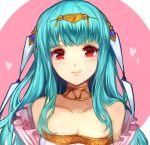  bare_shoulders blue_hair bridal_veil bride dress fire_emblem fire_emblem:_rekka_no_ken fire_emblem_heroes hair_ornament jurge long_hair looking_at_viewer mamkute ninian red_eyes simple_background smile solo veil wedding_dress 