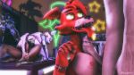  2018 3d_(artwork) animatronic anthro bexstin big_breasts breasts canine crossgender cum digital_media_(artwork) erection female five_nights_at_freddy&#039;s five_nights_at_freddy&#039;s_2 fox foxy_(fnaf) group group_sex hair hi_res machine male male/female mammal mangle_(fnaf) nipples nude open_mouth penetration penis pussy robot sex smile source_filmmaker titfuck tongue tongue_out vaginal vaginal_penetration video_games 