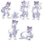  anthro belly canine digitigrade feral lagomorph male male_pred mammal rabbit sir-prince vore wolf 