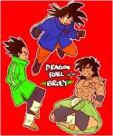  :d aida_kaiko black_gloves black_hair blue_coat boots border broly_(dragon_ball_super) character_name chest_scar coat commentary_request copyright_name dragon_ball dragon_ball_super dragon_ball_super_broly expressionless floating gloves green_coat hand_in_pocket happy long_hair looking_away looking_down looking_up male_focus multiple_boys open_mouth profile red_background scar serious shirtless short_hair simple_background smile son_gokuu spiked_hair torn_clothes torn_legwear vegeta white_border wristband 