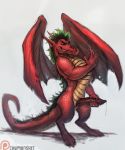  american_dragon:_jake_long anthro belly_scales chumbasket disney dragon dripping erection grin holding_penis jake_long looking_at_viewer male penis precum scales scalie smile solo western_dragon 