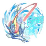  ege_(597100016) full_body gen_6_pokemon greninja highres long_tongue no_humans number pokemon pokemon_(creature) pokemon_(game) pokemon_xy red_eyes tongue tongue_out white_background 