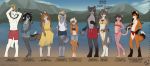  2018 anthro ashley_baird bikini canine clothing collar coyote dress feline female fox jenny_(domovoi) jensca joaquin_(camp_pines) kian_(seff) kimber luna_(domovoi_lazaroth) makwa male mammal seff seff_(character) shorts speedo swimsuit wolf young 