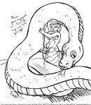  anthro bestiality female feral fluttershy_(mlp) friendship_is_magic lamia male male/female my_little_pony penis reptile scalie sketch smudge_proof snake 