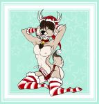  2018 animal_genitalia animal_penis anthro antlers artist belly big_butt butt candy cervine christmas clothed clothing collar coppertheshark18 creating_art cum digital_drawing_(artwork) digital_media_(artwork) ejaculation erection food fur girly hair hat holidays hooves horn legwear looking_at_viewer male mammal nipples orgasm panties penis piercing santa_claus simple_background sitting smile solo stockings thick_thighs tongue underwear 