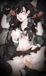  absurdres barcode black_gloves black_hair black_legwear black_serafuku blush breast_grab breasts censored collarbone commentary_request cum cum_in_pussy cum_on_body ejaculation futa_with_female futanari g11_(girls_frontline) girls_frontline gloves grabbing grabbing_from_behind grey_eyes hand_on_hip highres hk416_(girls_frontline) huge_filesize korean_commentary long_hair long_sleeves medium_breasts mosaic_censoring multiple_girls navel nipples no_testicles open_mouth ouroboros_(girls_frontline) out_of_frame penis philipposter pussy sangvis_ferri school_uniform serafuku sex short_sleeves skirt spread_legs thighhighs tongue tongue_out twintails ump9_(girls_frontline) vaginal very_long_hair 