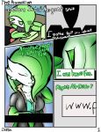  2018 alexia_(dotto) anthro big_breasts bra breasts cleavage clothed clothing comic dialogue digital_media_(artwork) dittodotto english_text eyelashes fan_character female gardevoir hair hi_res humanoid navel nintendo not_furry open_mouth pok&eacute;mon pok&eacute;mon_(species) pussy simple_background smile solo text underwear video_games 