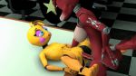  3d_(artwork) animated chica_(fnaf) cub dickgirl digital_media_(artwork) female five_nights_at_freddy&#039;s five_nights_at_freddy&#039;s_2 forced foxy foxy_(fnaf) intersex mammal mature_female penis rape size_difference source_filmmaker sumeriandragon toy_chica_(fnaf) video_games young 