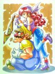  arettes bandanna captain_syrup lips make make_up nintendo pants pirate red_eyes red_hair shoes tagme up warioland 