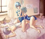  armpits ass ayanami_rei barefoot bdsm bed bent_over blue_eyes blue_hair bondage bound breast_grab breasts competition_swimsuit covered_nipples crossover cuffs doll feet felli_loss fff_threesome flat_chest glasses grabbing groping group_sex handcuffs kneeling koukaku_no_regios legs look-alike lying medium_breasts multiple_crossover multiple_girls nagato_yuki naughty_face neon_genesis_evangelion nipples on_back one-piece_swimsuit red_eyes sandals school_swimsuit short_hair silver_hair smile speh stuffed_animal stuffed_toy suzumiya_haruhi_no_yuuutsu swimsuit swimsuit_pull teddy_bear threesome trait_connection window yellow_eyes yuri 