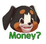  2017 ambiguous_gender animoji canine digital_media_(artwork) dog english_text mammal manizu manmosu_marimo meme open_mouth reaction_image simple_background text white_background 