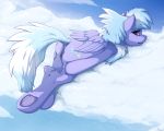  2018 anus blackfury butt clitoris cloud_chaser_(mlp) cutie_mark equine female feral friendship_is_magic hooves lying mammal my_little_pony outside pegasus presenting presenting_anus presenting_pussy pussy solo spread_butt spread_pussy spreading underhoof wings 