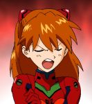  1girl angry breasts female game_cg girlfriend_of_steel hair_between_eyes hair_ornament long_hair neon_genesis_evangelion neon_genesis_evangelion:_iron_maiden plugsuit soryu_asuka_langley twintails 