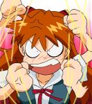  1girl angry breasts female game_cg girlfriend_of_steel hair_between_eyes hair_ornament long_hair neon_genesis_evangelion neon_genesis_evangelion:_iron_maiden school_uniform soryu_asuka_langley twintails 