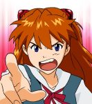  1girl blush breasts female game_cg girlfriend_of_steel hair_between_eyes hair_ornament long_hair neon_genesis_evangelion neon_genesis_evangelion:_iron_maiden school_uniform soryu_asuka_langley twintails 