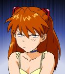  1girl breasts dress female game_cg girlfriend_of_steel hair_between_eyes hair_ornament long_hair neon_genesis_evangelion neon_genesis_evangelion:_iron_maiden soryu_asuka_langley twintails 