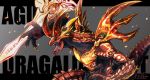  2018 agni_(dragalia_lost) claws cygames dragalia_lost dragon horn looking_at_viewer muscular nintendo pecs red_scales scales scalie solo video_games western_dragon 