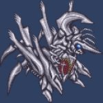  alien blue_eyes bug byneet gamera_(series) giant_monster insect kaijuu legion_(gamera) monster pixel_art simple_background 