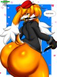  anthro big_butt butt looking_at_viewer looking_back male nobody147 thick_thighs zake 