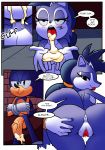  big_butt big_penis butt canine cloudz comic cum cum_in_mouth cum_inside dreamcastzx1 female hedgehog huge_butt huge_penis lupe_the_wolf male mammal penis presenting presenting_pussy pussy sonic_(series) sonic_the_hedgehog wolf 