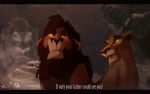  2015 ayshar black_bars detailed_background digital_media_(artwork) disney duo feline female lion male mammal open_mouth red_eyes smile teeth the_lion_king tongue x-zelfa yellow_sclera zira 