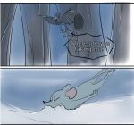  anthro bat comic flying forest lary_(yinller) mammal montimer_(yinller) mouse rodent snow tree yinller 