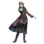  boots brown_eyes brown_hair gloves gun male_focus official_art open_mouth pavine_(star_ocean) solo star_ocean star_ocean_anamnesis star_ocean_integrity_and_faithlessness transparent_background weapon 