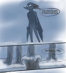  anthro bat comic forest lary_(yinller) mammal montimer_(yinller) mouse rodent snow tree yinller 