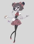  1girl extra_arms extra_eyes high_heels insect_girl looking_at_viewer monster_girl muffet multiple_arms short_twintails spider_girl tea teapot thighhighs twintails undertale 