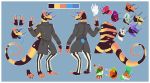  amphibian chameleon hybrid lizard male model_sheet mr.pink reptile scalie spinosaurus xelophus 