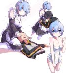  erojune maid natsuki_subaru re_zero_kara_hajimeru_isekai_seikatsu rem_(re_zero) 